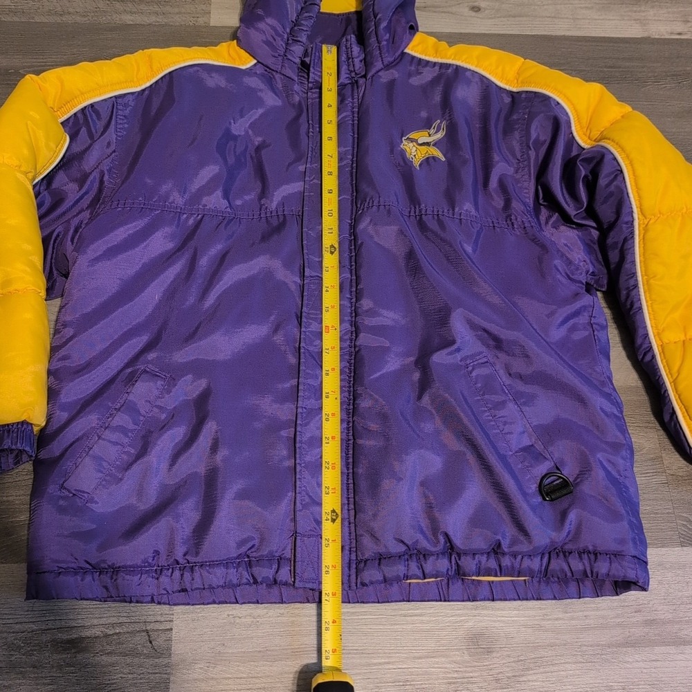 Minnesota‎ Vikings NFL Vintage Starter Jacket Full Zip Winter Coat Size XL Rare - Picture 14 of 16